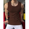 image:imageRoseSeek Mens Summer Tank Tops Sleeveless Undershirts Tank Basic Workout Gym Muscle ShirtsCoffee Brown