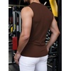 image:imageRoseSeek Mens Summer Tank Tops Sleeveless Undershirts Tank Basic Workout Gym Muscle ShirtsCoffee Brown