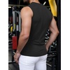 image:imageRoseSeek Mens Summer Tank Tops Sleeveless Undershirts Tank Basic Workout Gym Muscle ShirtsPure Black