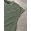 image:imageRoseSeek Mens Summer Washed Tank Tops Sleeveless Shirts Crewneck Cap Sleeve Crop Top Vintage Muscle T ShirtsArmy Green