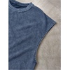 image:imageRoseSeek Mens Summer Washed Tank Tops Sleeveless Shirts Crewneck Cap Sleeve Crop Top Vintage Muscle T ShirtsBlue