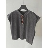 image:imageRoseSeek Mens Summer Washed Tank Tops Sleeveless Shirts Crewneck Cap Sleeve Crop Top Vintage Muscle T ShirtsDark Deep Grey