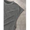 image:imageRoseSeek Mens Summer Washed Tank Tops Sleeveless Shirts Crewneck Cap Sleeve Crop Top Vintage Muscle T ShirtsDark Grey