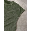 image:imageRoseSeek Mens Summer Washed Tank Tops Sleeveless Shirts Crewneck Cap Sleeve Crop Top Vintage Muscle T ShirtsGreen