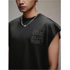 image:imageRoseSeek Mens Summer Washed Tank Tops Sleeveless Shirts Crewneck Cap Sleeve Crop Top Vintage Muscle T ShirtsLetter Black