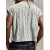 image:imageRoseSeek Mens Summer Washed Tank Tops Sleeveless Shirts Crewneck Cap Sleeve Crop Top Vintage Muscle T ShirtsRipped Grey