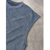 image:imageRoseSeek Mens Summer Washed Tank Tops Sleeveless Shirts Crewneck Cap Sleeve Crop Top Vintage Muscle T ShirtsWashed Blue