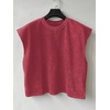 image:imageRoseSeek Mens Summer Washed Tank Tops Sleeveless Shirts Crewneck Cap Sleeve Crop Top Vintage Muscle T ShirtsWashed Red