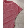 image:imageRoseSeek Mens Summer Washed Tank Tops Sleeveless Shirts Crewneck Cap Sleeve Crop Top Vintage Muscle T ShirtsWashed Red