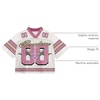 image:imageRoseSeek Mens Y2K Mesh Jersey Shirts V Neck Half Sleeve Number Graphic Tees Color Block Sport T ShirtPink