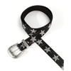 image:imageRoseSeek Mens Y2k Star Rhinestone Studded Belts Glitter Vintage Punk Waist Belts Street AccessoriesSolid Black