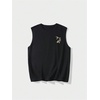 image:imageRoseSeek Retro Graphic Tank Top for Men Crew Neck Summer Sleeveless Tops Hippop StreetwearBlack