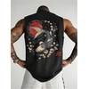 image:imageRoseSeek Retro Graphic Tank Top for Men Crew Neck Summer Sleeveless Tops Hippop StreetwearBlack