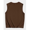 image:imageRoseSeek Retro Graphic Tank Top for Men Crew Neck Summer Sleeveless Tops Hippop StreetwearCoffee Brown