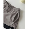 image:imageRoseSeek Womens 2 Packs Drawstring Waist Sweat Shorts Low Rise Workout Track Shorts Casual LoungeGrey Black