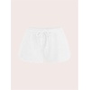 image:imageRoseSeek Womens 2 Packs Drawstring Waist Sweat Shorts Low Rise Workout Track Shorts Casual LoungeGrey and White