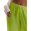 image:imageRoseSeek Womens Beach Cover Ups Wide Leg Loose Linen Pants Swimsuit Coverup Summer Vacation Outfits 2026Bright Green