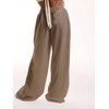 image:imageRoseSeek Womens Beach Cover Ups Wide Leg Loose Linen Pants Swimsuit Coverup Summer Vacation Outfits 2026Brown