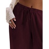 image:imageRoseSeek Womens Beach Cover Ups Wide Leg Loose Linen Pants Swimsuit Coverup Summer Vacation Outfits 2026Burgundy