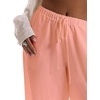 image:imageRoseSeek Womens Beach Cover Ups Wide Leg Loose Linen Pants Swimsuit Coverup Summer Vacation Outfits 2026Dusty Pink