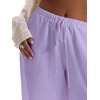 image:imageRoseSeek Womens Beach Cover Ups Wide Leg Loose Linen Pants Swimsuit Coverup Summer Vacation Outfits 2026Mauve Purple