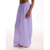 image:imageRoseSeek Womens Beach Cover Ups Wide Leg Loose Linen Pants Swimsuit Coverup Summer Vacation Outfits 2026Mauve Purple