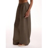 image:imageRoseSeek Womens Beach Cover Ups Wide Leg Loose Linen Pants Swimsuit Coverup Summer Vacation Outfits 2026Medium Brown