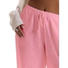 image:imageRoseSeek Womens Beach Cover Ups Wide Leg Loose Linen Pants Swimsuit Coverup Summer Vacation Outfits 2026Watermelon Pink