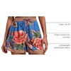 image:imageRoseSeek Womens Boho Floral Summer Shorts High Waisted Wide Leg Tropical Holiday Vacation ShortsBlue