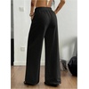 image:imageRoseSeek Womens Boho Wide Leg Linen Pants Drawstring Waist Casual Loose Trousers Vacation OutfitsBlack