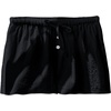 image:imageRoseSeek Womens Drawstring High Waisted Button Front Mini Shorts Loose Wide Leg Track Shorts Casual LoungeBlack