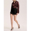 image:imageRoseSeek Womens Elegant A Line Mini Shorts High Waisted Wide Leg Skort Office Business Casual OutfitsBlack