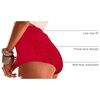 image:imageRoseSeek Womens Floral Lace Drop Waist Booty Shorts Skinny Y2k Summer Mini ShortsRed