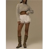 image:imageRoseSeek Womens Lace Trim Shorts Mid Rise Cute Mini Shorts Lolita Summer OutfitsWhite