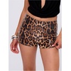 image:imageRoseSeek Womens Leopard Sequin Mini Shorts Drop Waist Skinny Y2K Shorts Club Rave BottomsMulticolor