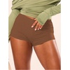 image:imageRoseSeek Womens Low Rise Mini Shorts Y2k Skinny Micro Booty Shorts Summer Hot Pants Party Rave Streetwear 2026Coffee Brown