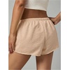 image:imageRoseSeek Womens Low Rise SweatShorts Elastic Drawstring Waist Sweat Shorts Summer Running Lounge Mini ShortsApricot