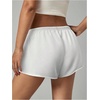 image:imageRoseSeek Womens Low Rise SweatShorts Elastic Drawstring Waist Sweat Shorts Summer Running Lounge Mini ShortsWhite