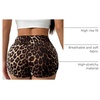 image:imageRoseSeek Womens Micro Shorts Elastic Waist Skinny Mini Shorts Casual Low Rise Y2K Shorts LoungeBrown