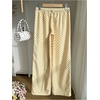 image:imageRoseSeek Womens Polka Dots Wide Leg Pants Drawstring High Waisted Baggy Pants Casual TrousersYellow