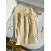 image:imageRoseSeek Womens Polka Dots Wide Leg Pants Drawstring High Waisted Baggy Pants Casual TrousersYellow