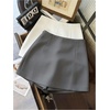 image:imageRoseSeek Womens Slit Front A Line Skorts High Waisted Mini Shorts Dressy Casual Shorts Summer OutfitsGrey