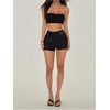 image:imageRoseSeek Womens Sparkling Sequin Shorts Bodycon High Waisted Micro Party Rave Mini ShortsBlack