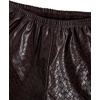 image:imageRoseSeek Womens Stretchy Faux Leather Shorts Side Zipper Y2K Straight Leg Micro Going Out Shorts StreetwearMaroon