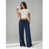 image:imageRoseSeek Womens Tall Baggy Sweatpants Drawstring Wide Leg Sweatpants Loose Casual Sweat Pants TrousersDeep Medium Blue