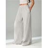 image:imageRoseSeek Womens Tall Baggy Sweatpants Drawstring Wide Leg Sweatpants Loose Casual Sweat Pants TrousersGrey