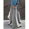 image:imageRoseSeek Womens Wide Leg Sweatpants High Elastic Waist Flowy Palazzo Pants Loose Baggy Pants BottomsGrey