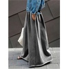 image:imageRoseSeek Womens Wide Leg Sweatpants High Elastic Waist Flowy Palazzo Pants Loose Baggy Pants BottomsPlain Light Grey