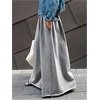 image:imageRoseSeek Womens Wide Leg Sweatpants High Elastic Waist Flowy Palazzo Pants Loose Baggy Pants BottomsSolid Grey