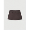 image:imageRoseSeek Womens Zip Up Skort Low Rise Mini Skirt A Line Belted Going Out ShortsBrown